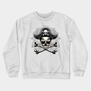 Grey Smoke Skull Pirates Crewneck Sweatshirt